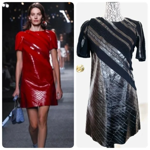 Louis Vuitton Spring 2015 Runway Eel Skin Dress VERY RARE - Picture 4 of 14